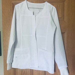 White Wink Scrub Jacket